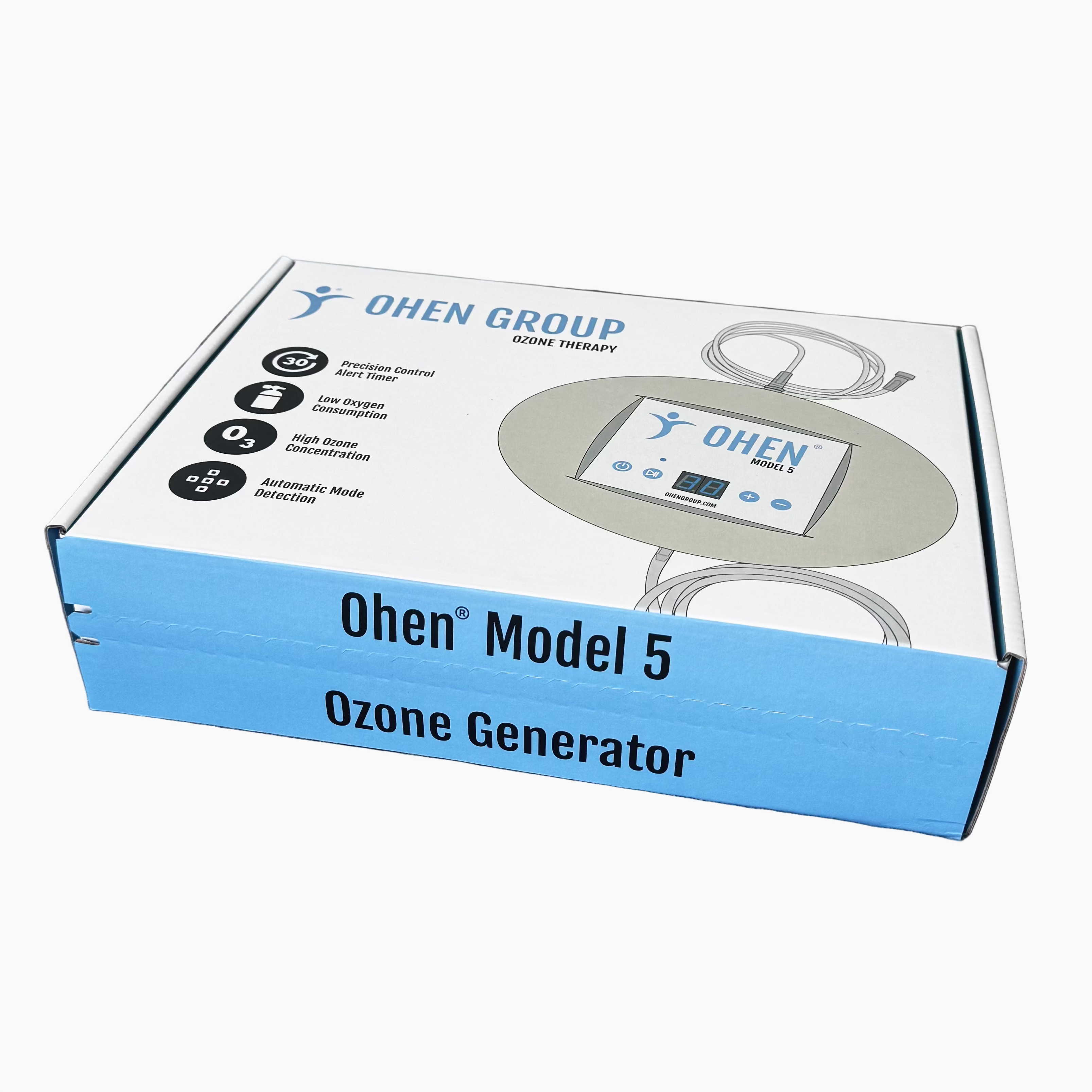 Ohen Model 5 Ozone Generator packaging on a gray surface